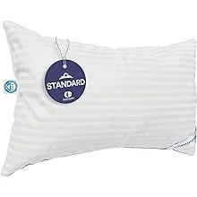 Continental Bedding Firm White 700 Fill Goose Down Pillow, Standard 1-Pack