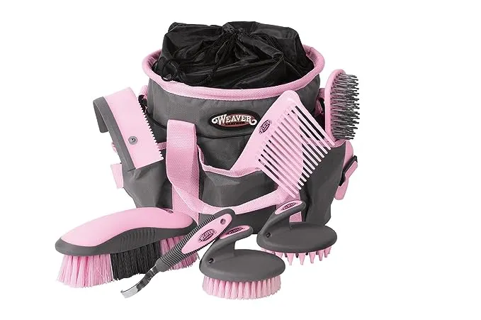 Weaver Leather Grooming Kit, Gray/PinkWeaver Leather Grooming Kit, Gray/Pink