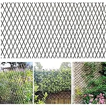 GLANT Lattice Fence Willow Expandable Plant Climbing Lattices Trellis Fence,Open Screen Fencing,Willow (1)