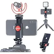 ST-06 Camera Hot Shoe Tripod Mount Adapter 360 Rotation Phone Holder