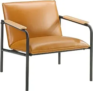 Sauder Boulevard Café Lounge Chair, Metal Camel finishSauder Boulevard Café Lounge Chair, Metal Camel finish