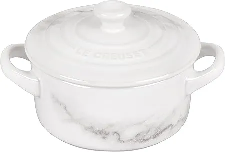 Le Creuset Stoneware Mini Round Cocotte, 14 oz., Oyster