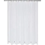 Mrs Awesome Shower Curtain Liner with 6 Magnets Clear PEVA 8G Thick & Heavy Duty, Waterproof Standard Size 72 x 72 inch, Clear