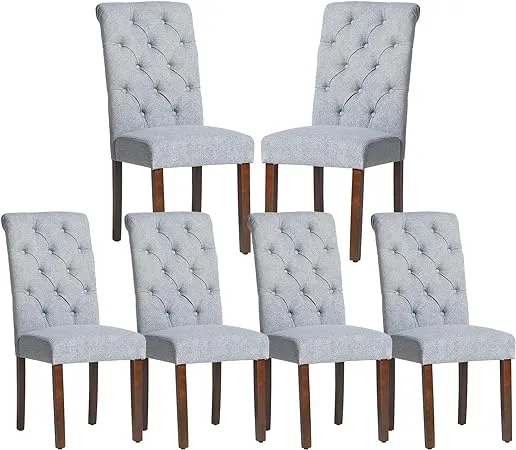 COLAMY Tufted Dining Room Chairs Set of 2