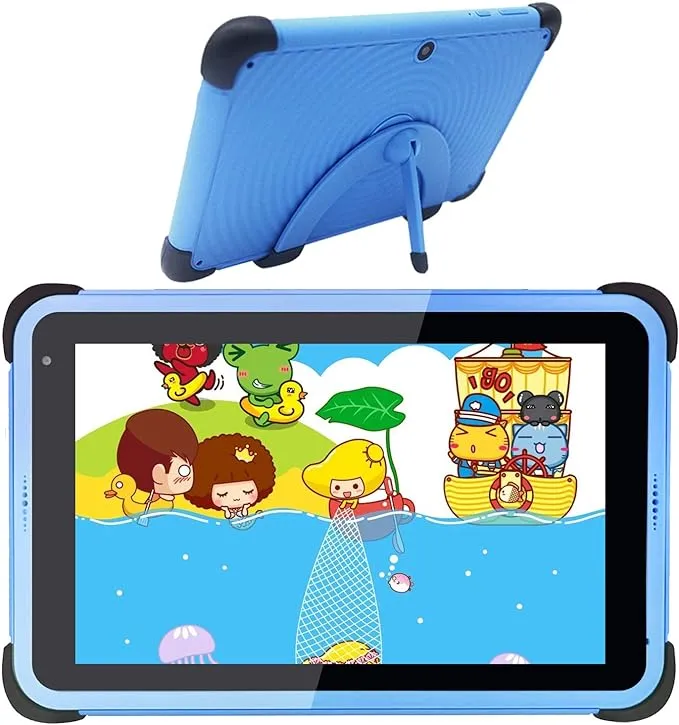 CWOWDEFU Kids Tablet 7 Inch,Android 11.0 WiF Tablet IPS HD Screen,2GB RAM 32GB ROM,2MP+5MP,Parental Control,Kid-Proof Case with Stand,BlueCWOWDEFU Kids Tablet 7 Inch,Android 11.0 WiF Tablet IPS HD Screen,2GB RAM 32GB ROM,2MP+5MP,Parental Control,Kid-Proo