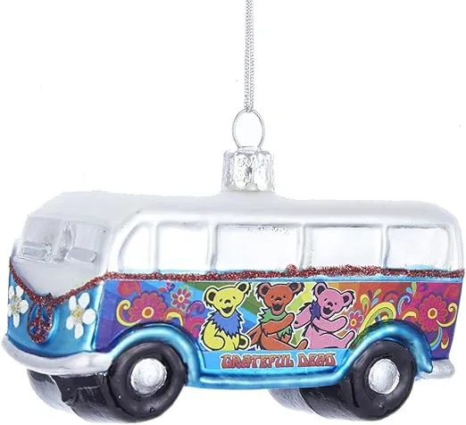 Kurt Adler Glass Grateful Dead Ornament, 4-Inch for Christmas