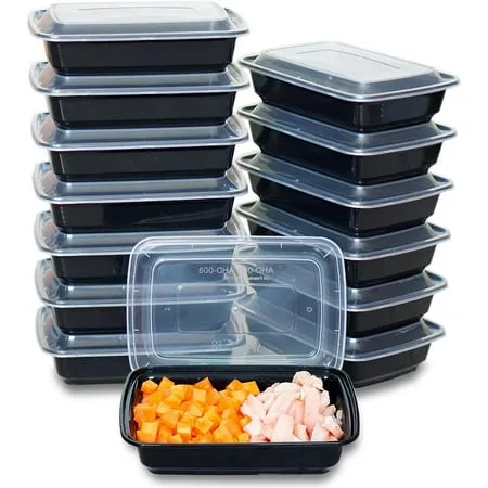 CTC Stackable Meal Prep Containers With Lids 28oz 100 Pack Microwave | Freezer | Dishwasher Safe | BPA Free Lunch Boxes For Kids Leakproof Food Storage Containers Airtight Togo Bento Box