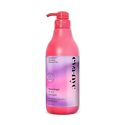 Eva NYC Mane Magic Champú 10 en 1, cuidado del cabello para cabello suave y liso, fortalecimiento y nutrición sin sulfato, productos para el cabello sin OMG, 8.8 onzas líquidas