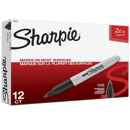 Sharpie Permanent Marker, Fine Point (12-Count, Slate Gray)