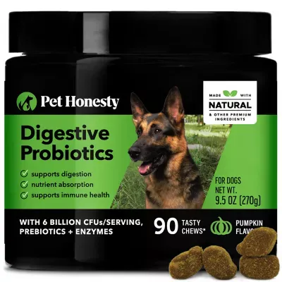 Pet Honesty Digestive Probiotics Pumpkin Soft Chews