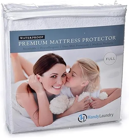 Twin Mattress Protector Waterproof, Breathable Blocks Allergens Smooth Soft NEW