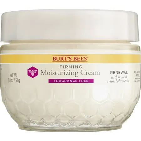 Burt's Bees Renewal Firming Face Cream, Anti-Aging Retinol Alternative, Moisturizing Natural Skin Care, 1.8 Ounce (Packaging May Vary)