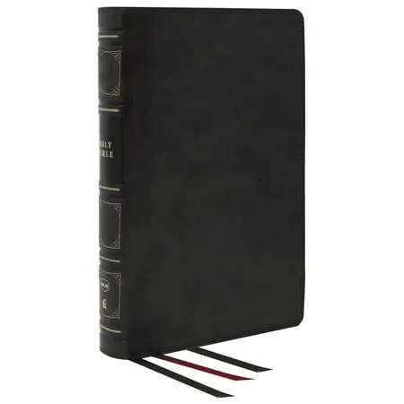 Nkjv Reference Bible Classic Verse-By-Verse Center-Column Genuine Leather Black Red Letter Thumb Indexed Comfort Print: Holy Bible New King James Version (Other)