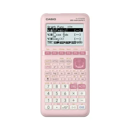 Casio FX-9750GIII 3rd Edition Graphing Calculator 21-Digit LCD Pink