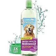 TropiClean Fresh Breath Plus Glucosamine for Hips & Joints | Dog Oral Care Water Additive | Dog Breath Freshener Additive for Dental Health | VOHC Certified | Made in the USA | 33.8 oz