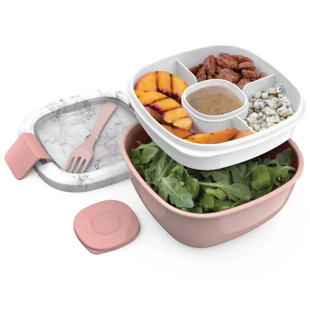 Bentgo Salad Container, Blush Marble