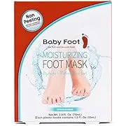 Baby Foot Unscented Non-Peel Moisturing Mask – Hydrate and Refesh Feet in 15-Minute - No Pain Feet Treatment - For Men and Women - Smooth and rich moisturizer for Baby Soft Feet