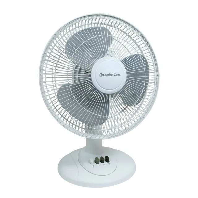 Comfort Zone 12 in. Oscillating Table Fan