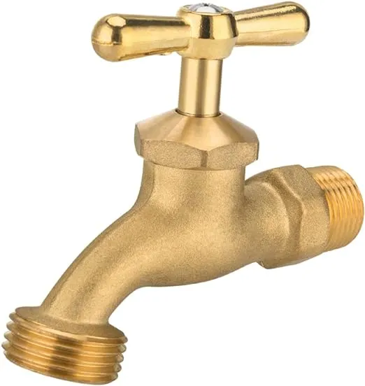 EFIELD Outdoor Garden Hose Faucet/Valve 1/2" Male NPT Inlet ×3/4" Male GHT Threaded Garden Hose Outlet/Connector