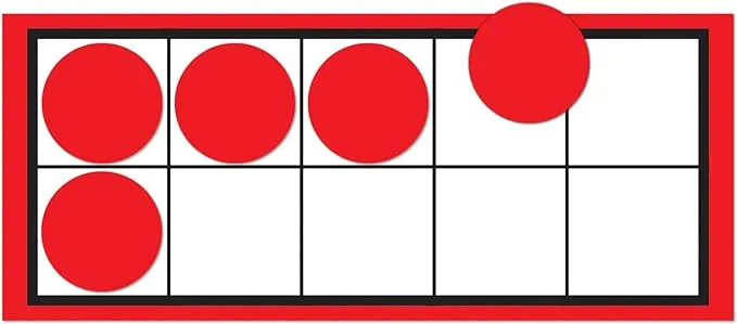 Carson Dellosa 484-Piece Ten Frames and Counters Math Manipulatives, Math Classroom Cutouts, Math Classroom Decorations, Teaching Supplies for Hands-On Learning