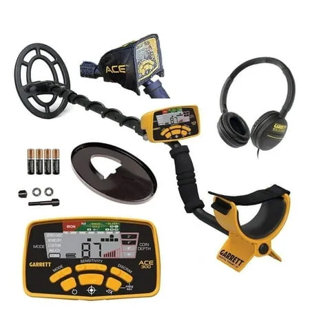 Garrett Ace 300 Metal Detector w/ Free Accessory Bundle Plus Pro Pointer AT