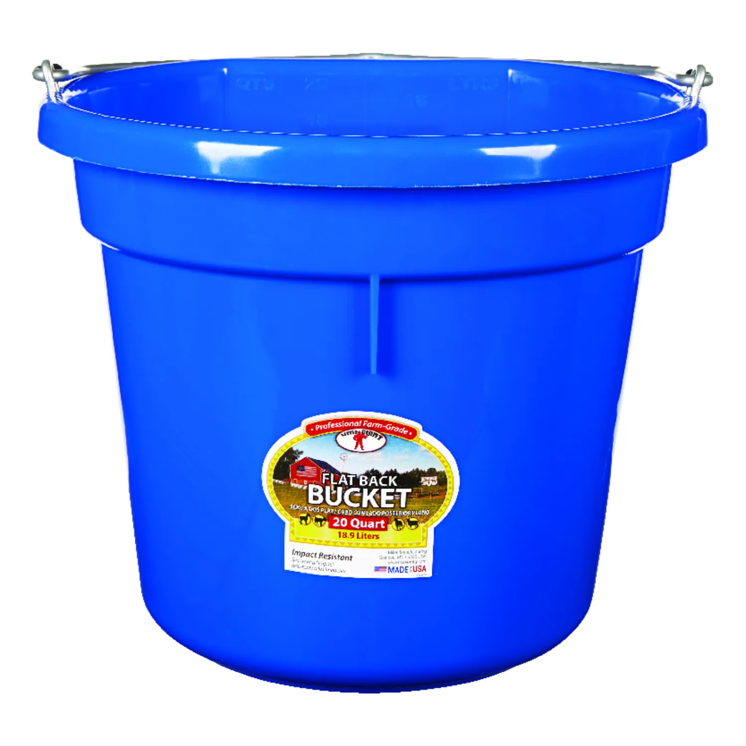 Little Giant Flat Back Plastic Bucket