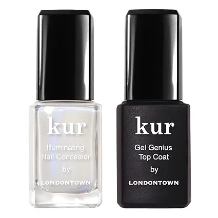 LONDONTOWN kur Pink Nail Conceal &amp; Go Duo Illuminating Nail Concealer Too Coat