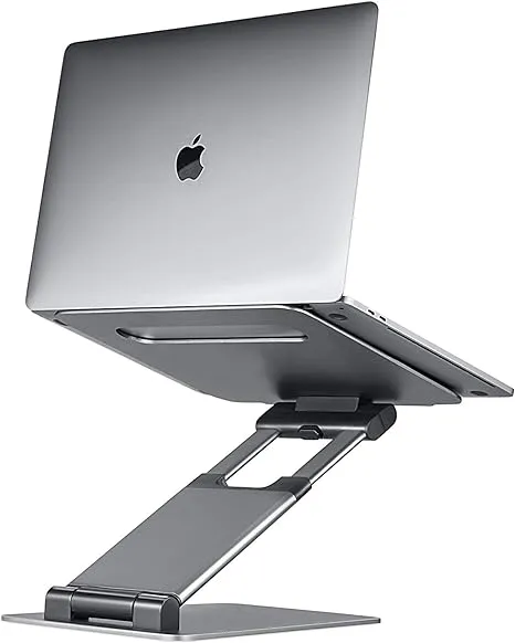 Ergonomic Laptop Stand For Desk, Adjustable Height Up To 20", Laptop Riser Portable Computer, Laptop Stands, Fits All MacBook, Laptops 10 15 17 Inches, Pulpit Laptop Holder Desk Stand