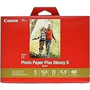 CanonInk Photo Paper Plus Glossy II 4" x 6" 400 Sheets (1432C007)