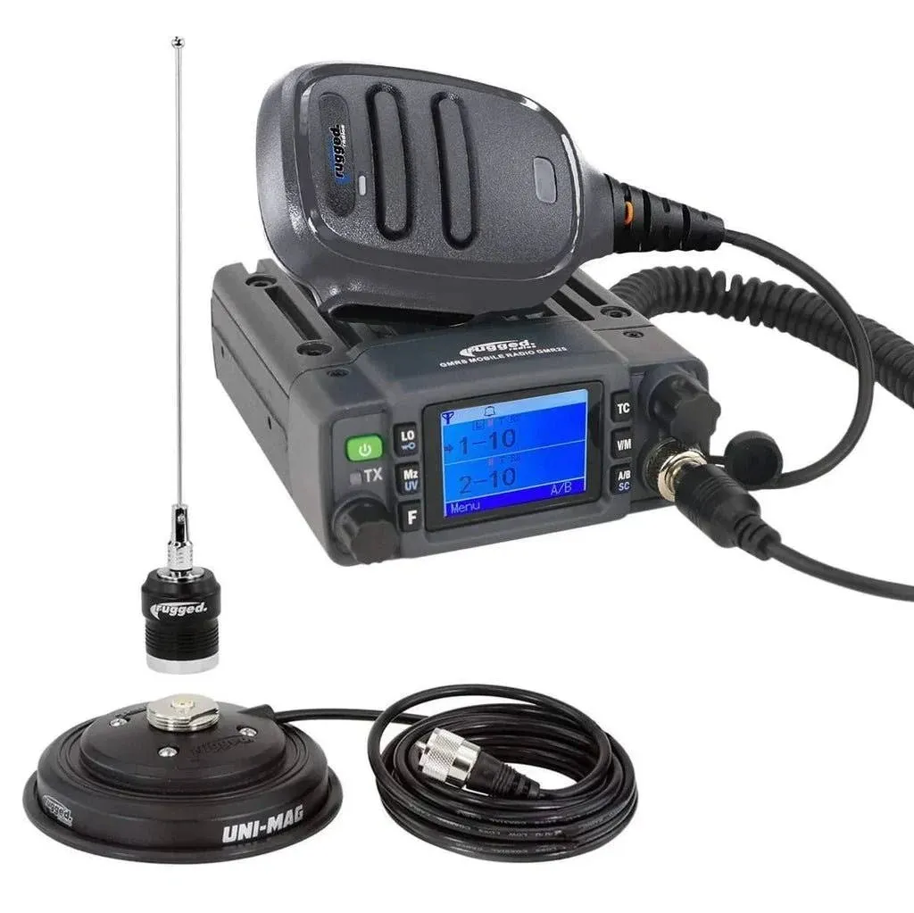 Adventure Radio Kit - GMR25 Waterproof GMRS Mobile Radio Kit and External Speaker