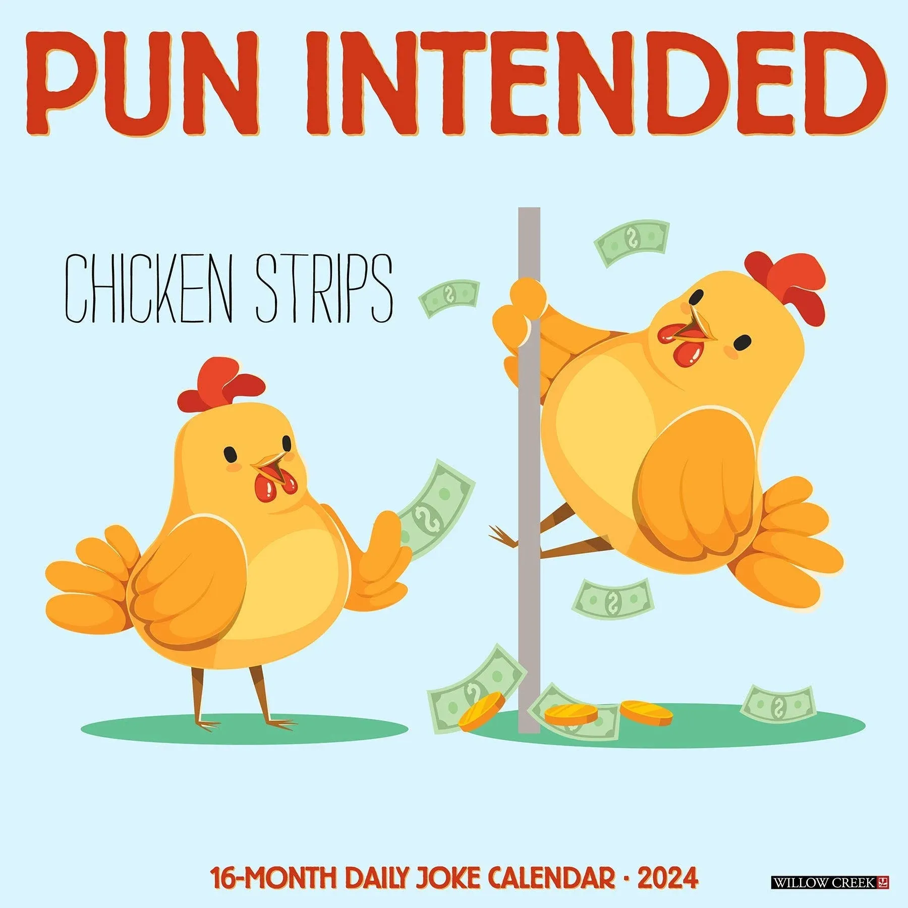 Pun Intended 2024 12 X 12 Wall Calendar