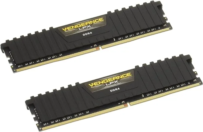 CORSAIR Vengeance LPX 8GB (2 x 4GB) 288-Pin PC RAM DDR4 2400 (PC4 19200) Desktop Memory Model CMK8GX4M2A2400C16