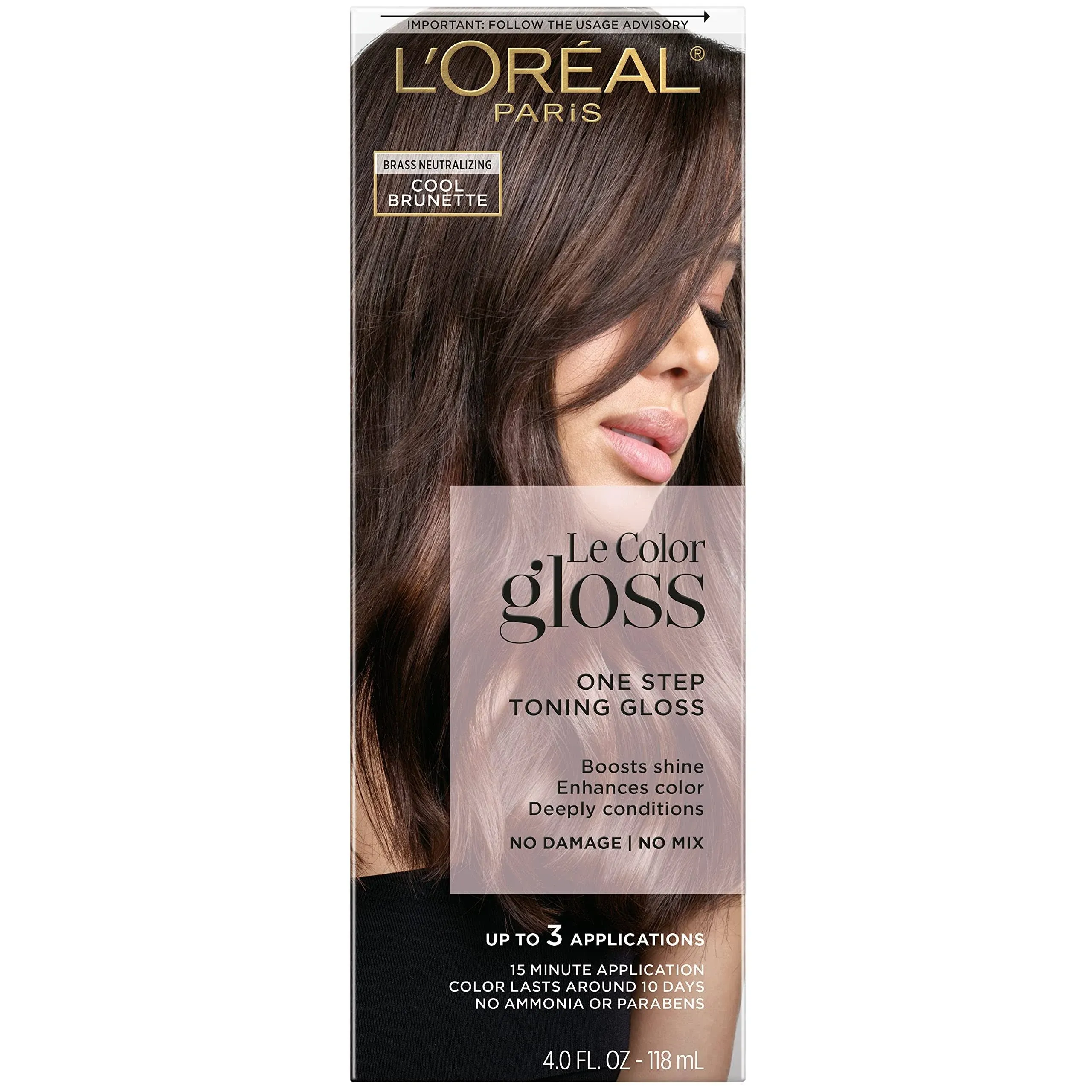 L'Oreal Paris Le Color Gloss Rich Brunette One Step Toning Gloss 4.0 fl oz