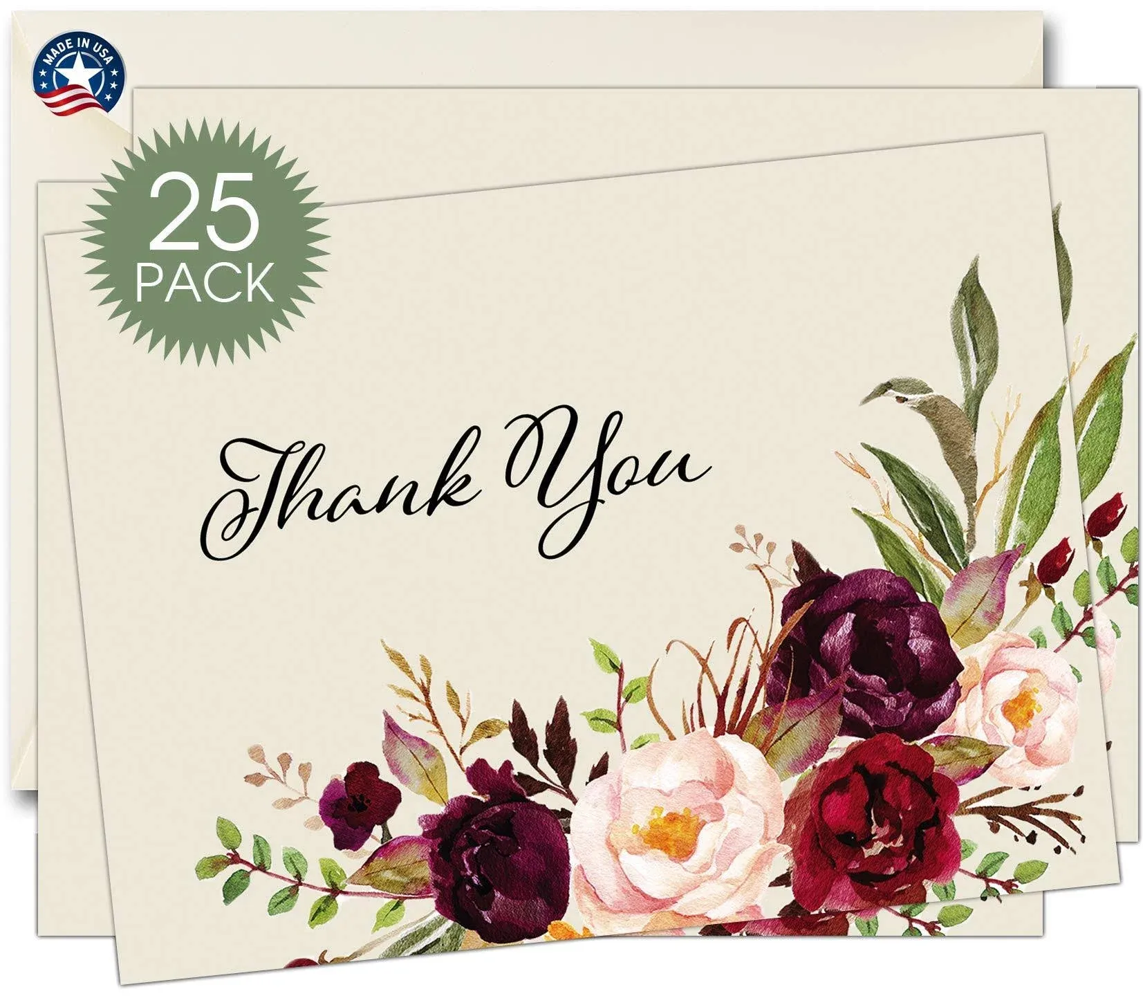 MPC Brands Funeral Thank You Cards - Sympathy Bereavement Thank You Cards with ...