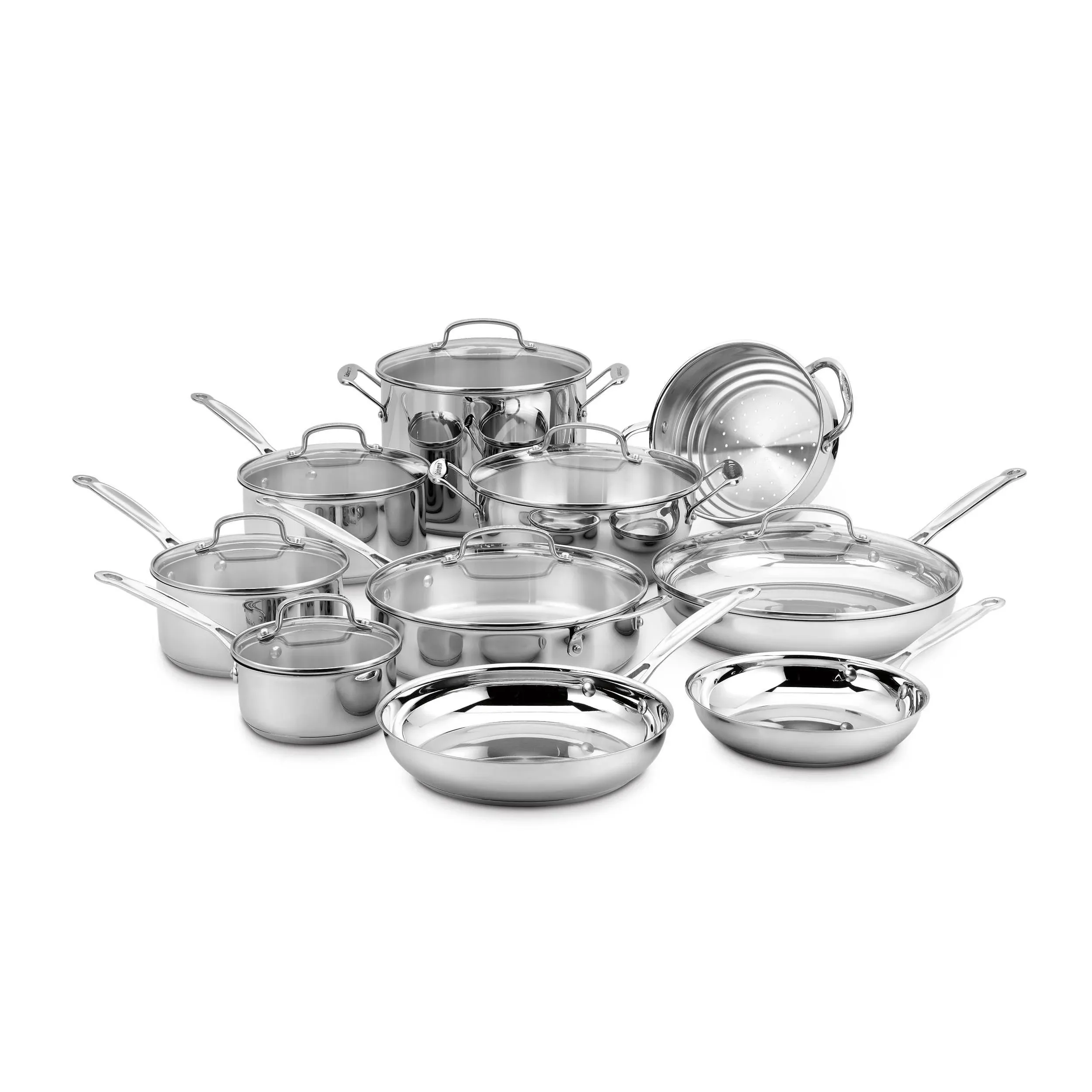 Cuisinart 17 Pieces Stainless Steel Cookware Set