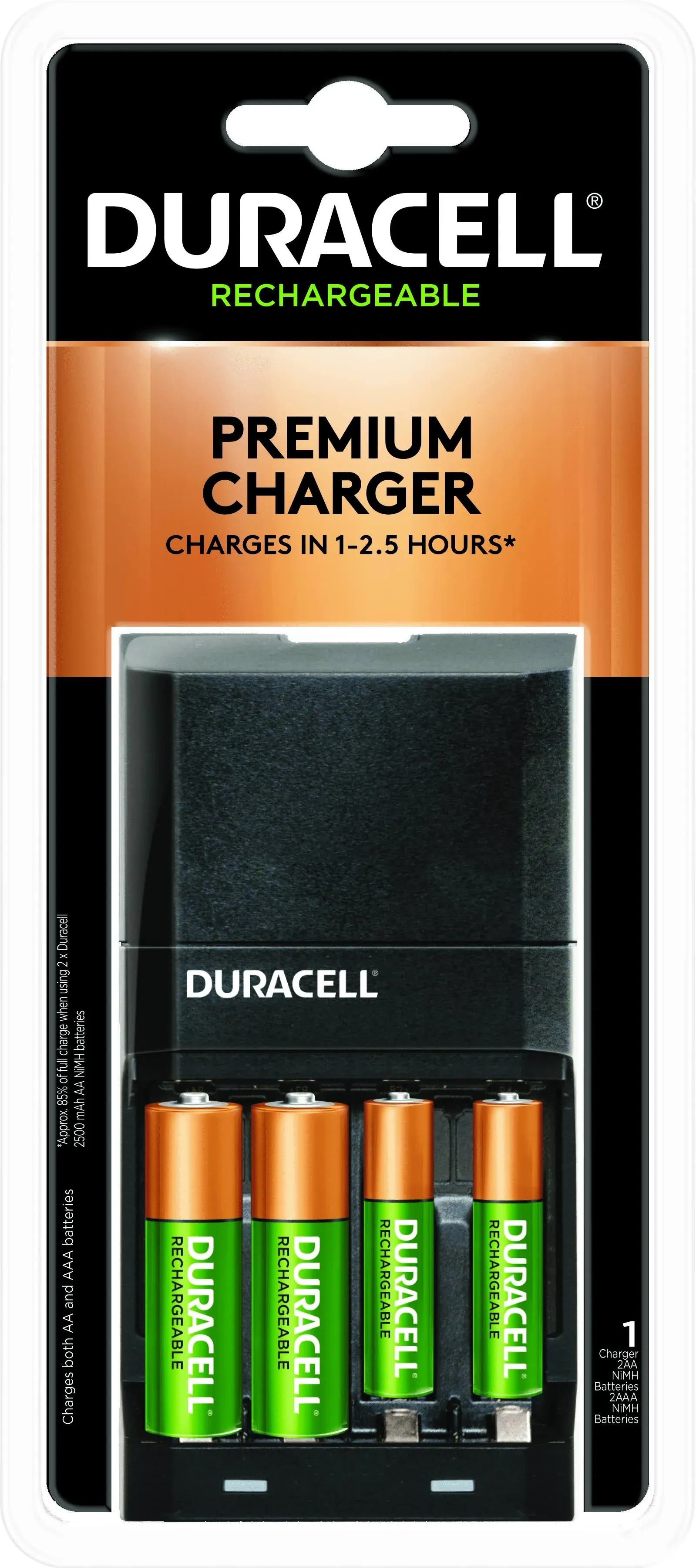 Duracell Batteries, Premium Charger, Rechargeable