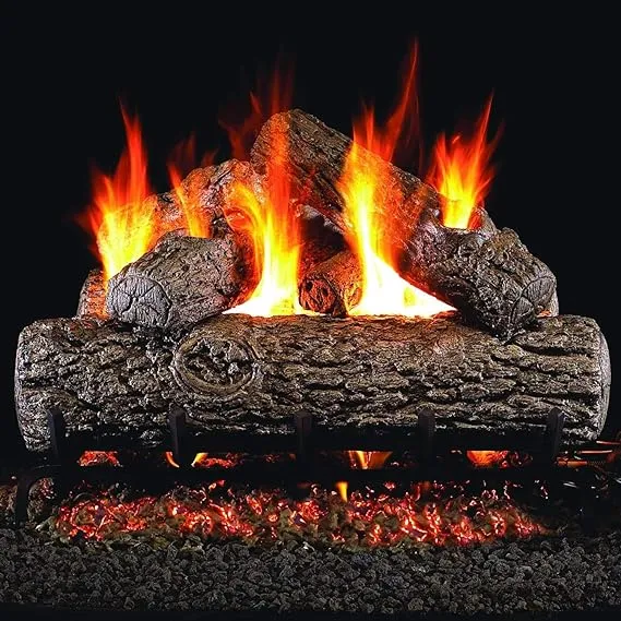 Real Fyre Golden Oak Vented Gas Log Set