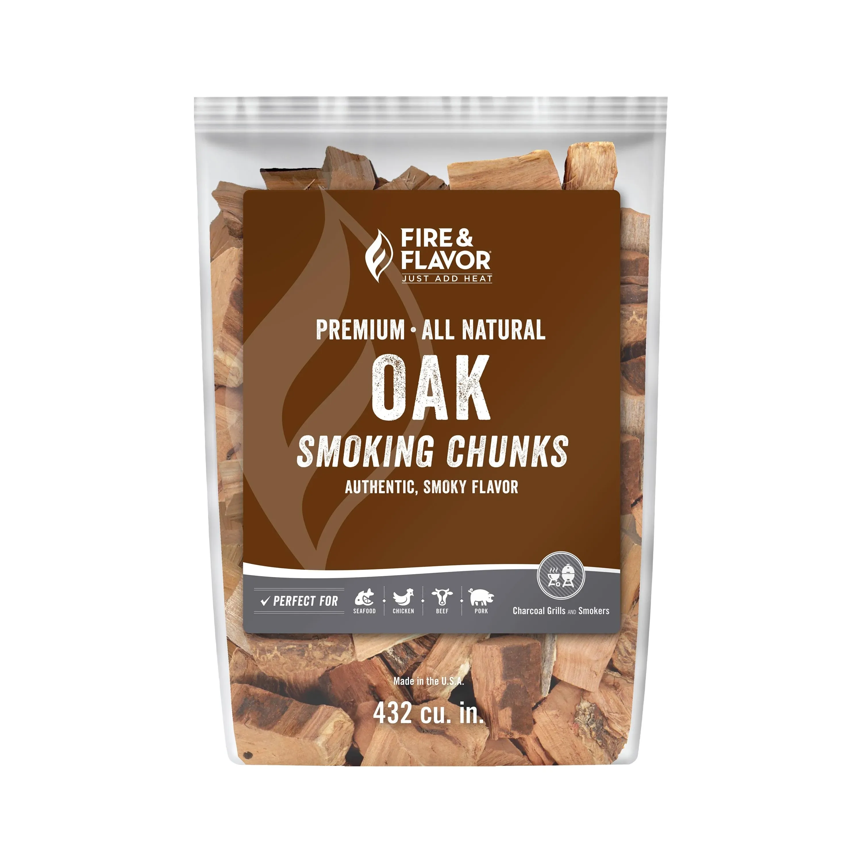 Fire & Flavor Smoking Chunks, Oak