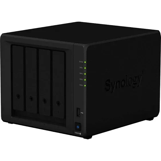 New Synology Diskstation DS920+ NAS Server, 8GB DDR4, 1TB M.2 SSD, 8TB SSD