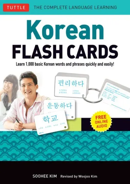 Korean Flash Cards Kit Learn 1,000 Basic Korean Words and Phrases Quickly and Easily!