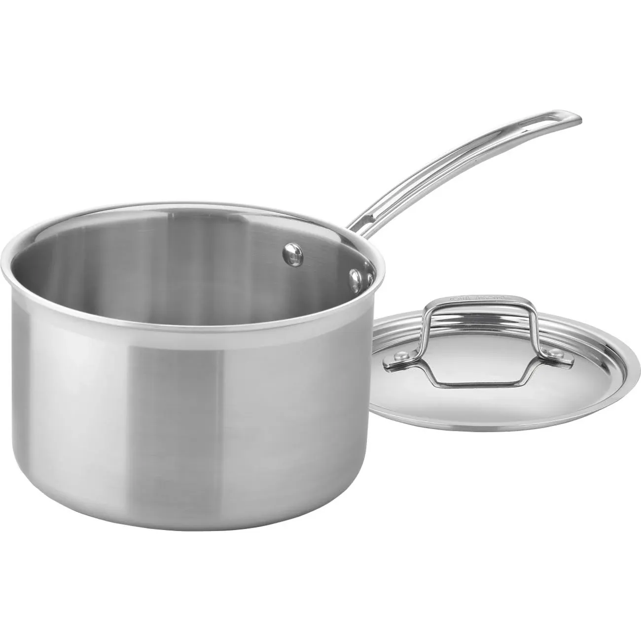 Cuisinart MCP193-18N Multiclad Pro Triple Ply Stainless 3-Quart Skillet, Saucepan w/Cover