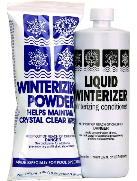 Rx Clear Winter Closing Kit | Non-Chlorine Winterizing Chemicals for Above or In Ground Swimming Pools | Open to a Crystal Clear Pool in The Spring | Up to 10,000 Gallons