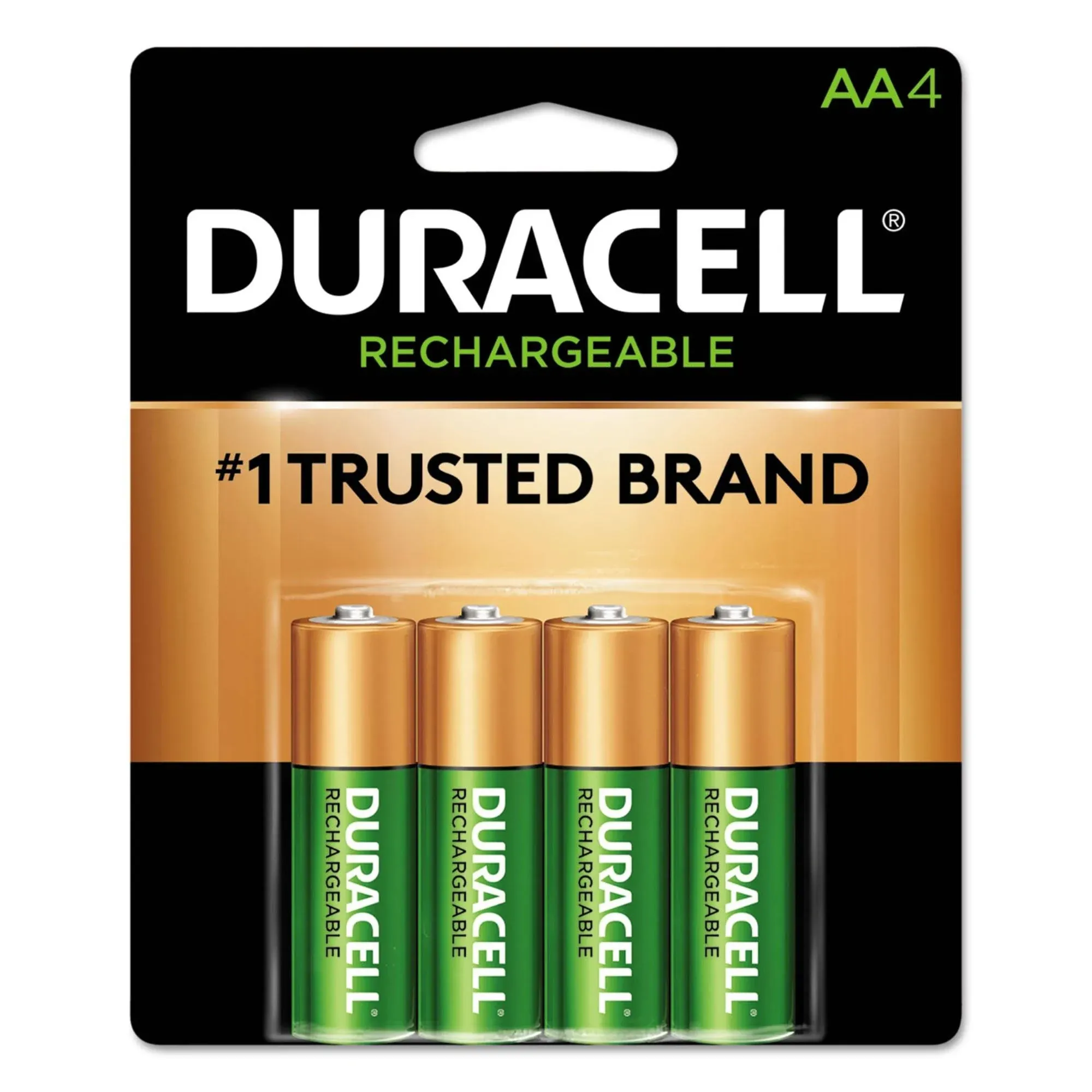 Duracell Batteries, Rechargeable, AA, NiMH, 1.2V, 4 Pack - 4 batteries