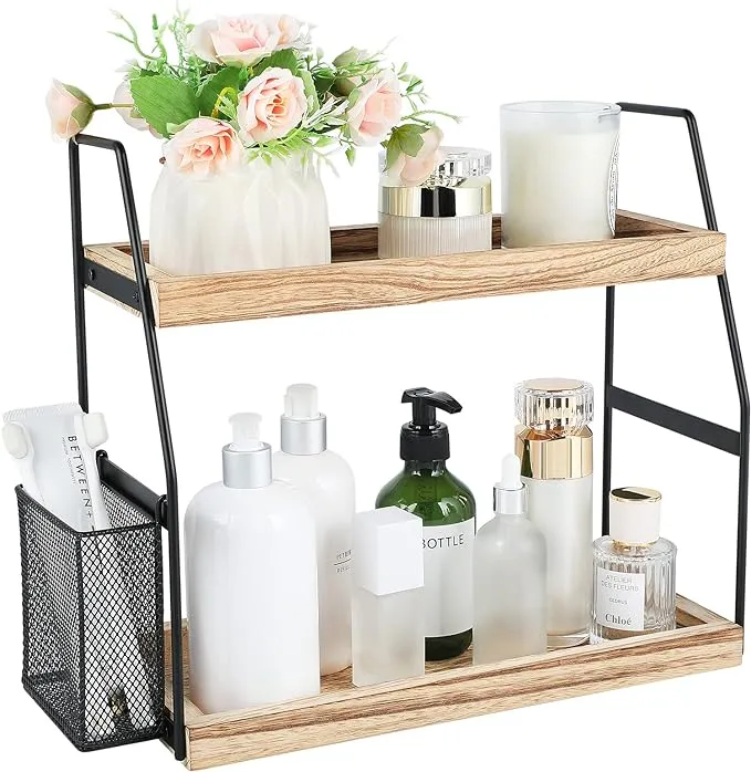 Nroech 2-Tier Standing Bathroom Organizer