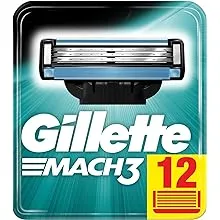 Gillette Mach3 Razor Blades for Men 12 Pieces