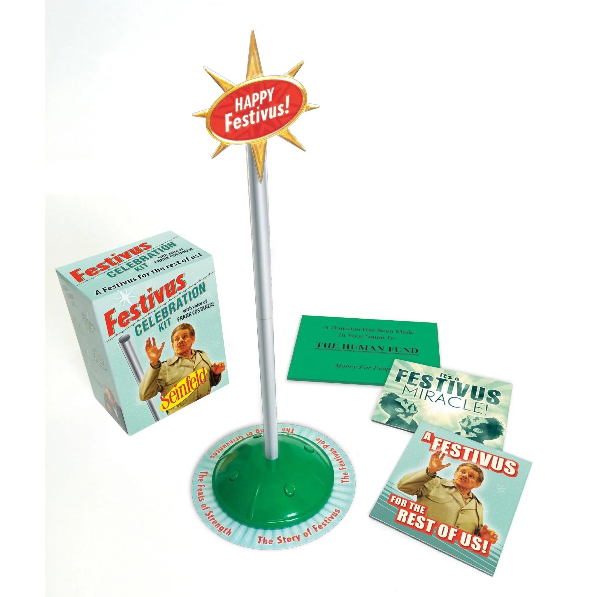 Festivus Celebration Kit W/Voice of Frank Costanza! Seinfeld