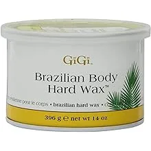 Gigi Tin Brazilian Body Hard Wax 14 Ounce (Pack of 2)