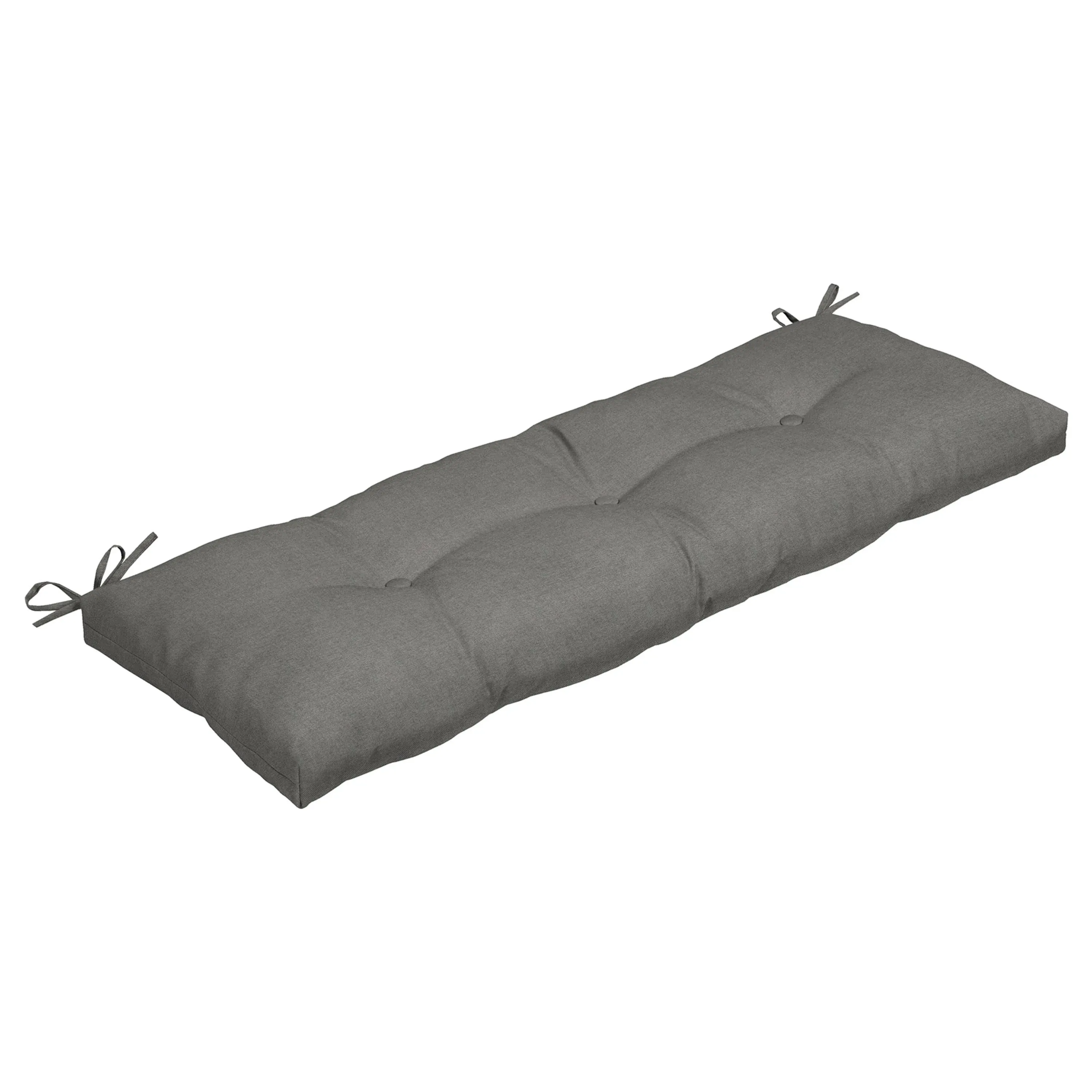 Arden Selections Oceantex 18-in x 48-in Pebble Gray Patio Bench Cushion Lowes.com