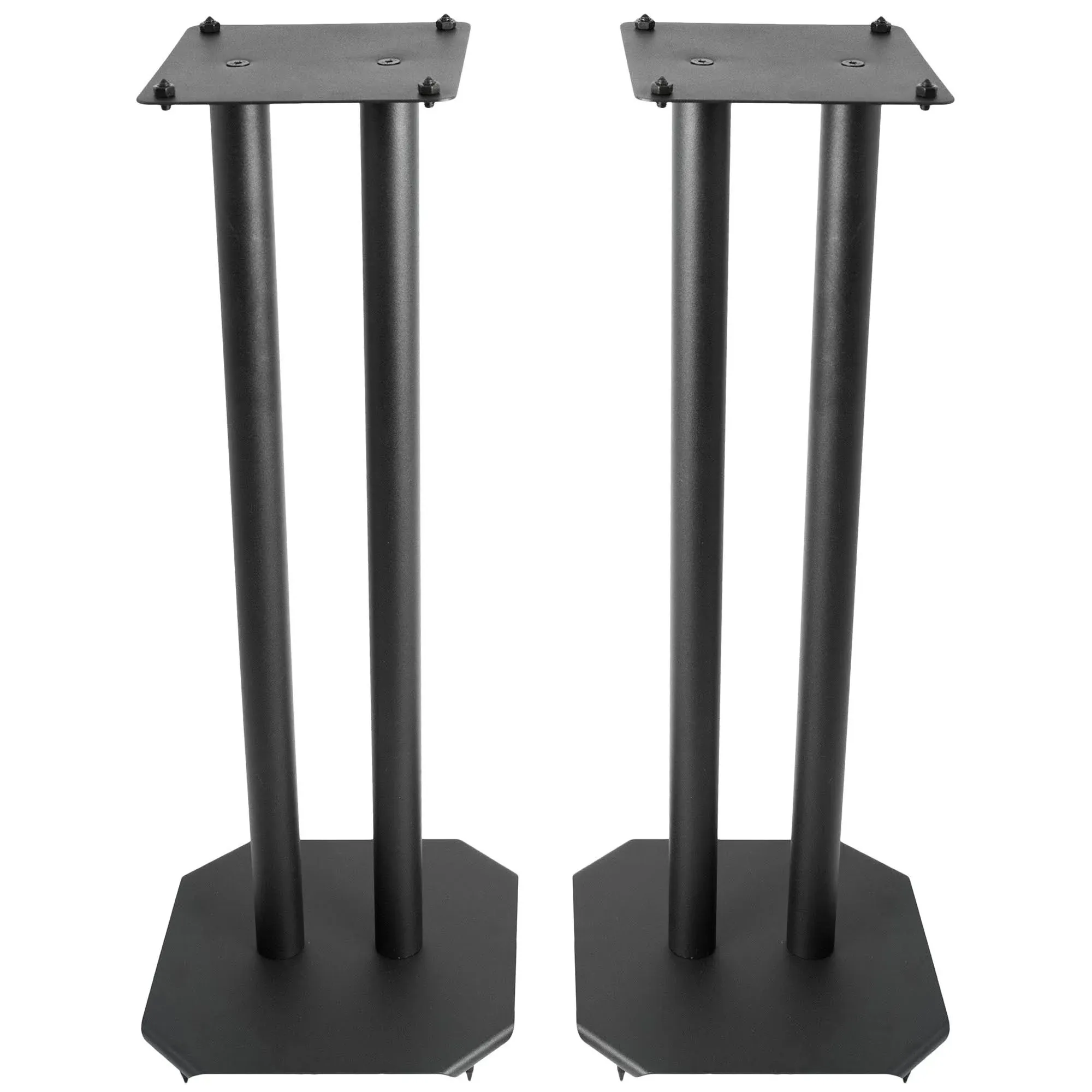 vivo Premium Universal Floor Speaker Stands for Surround Sound & Book Shelf