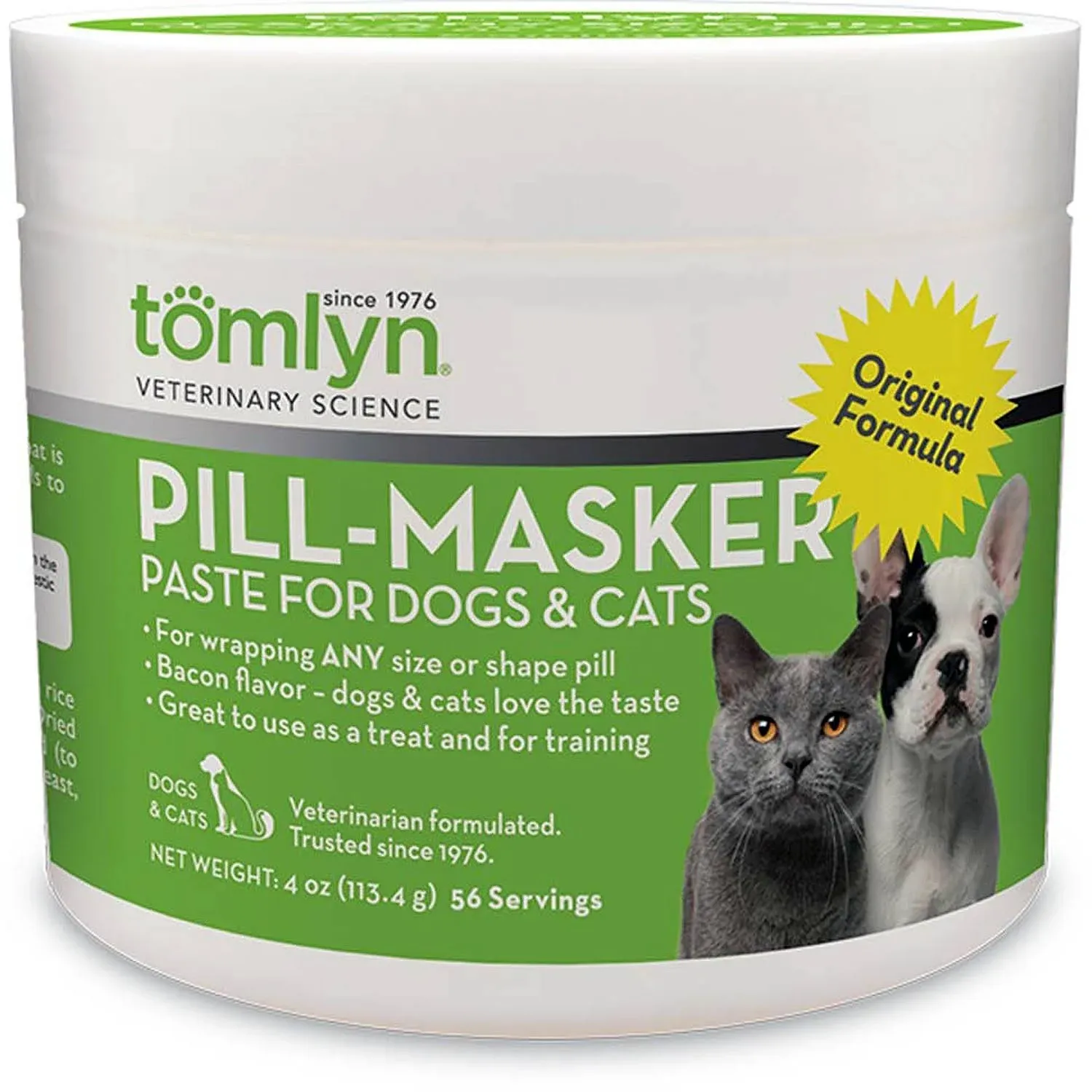 TOMLYN Pill-Masker Original Bacon-Flavored Paste for Dogs & Cats, 4ozTOMLYN Pill-Masker Original Bacon-Flavored Paste for Do…